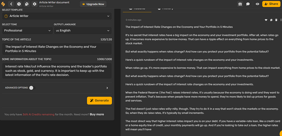 免費/付費AI Writer 比較:Jasper, Copy AI, Writesonic, Rytr, Smart Copy, Simplified 18 rytr 4
