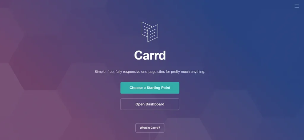 便宜好用 Carrd 簡易教學：十分鐘建立個人作品集與電子名片
