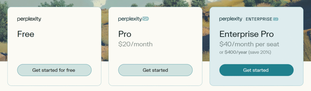 perplexity pro pricing
