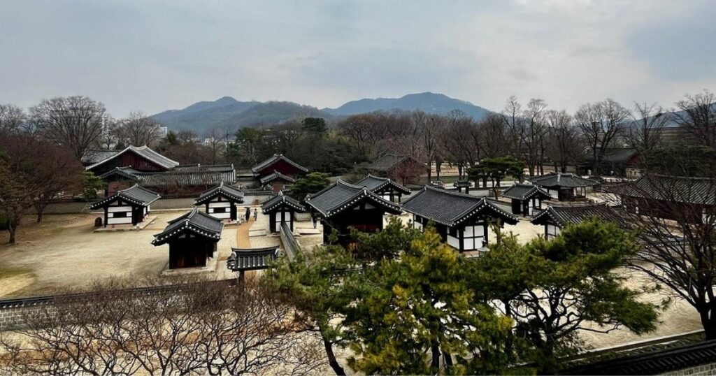 俯瞰韓屋村風景