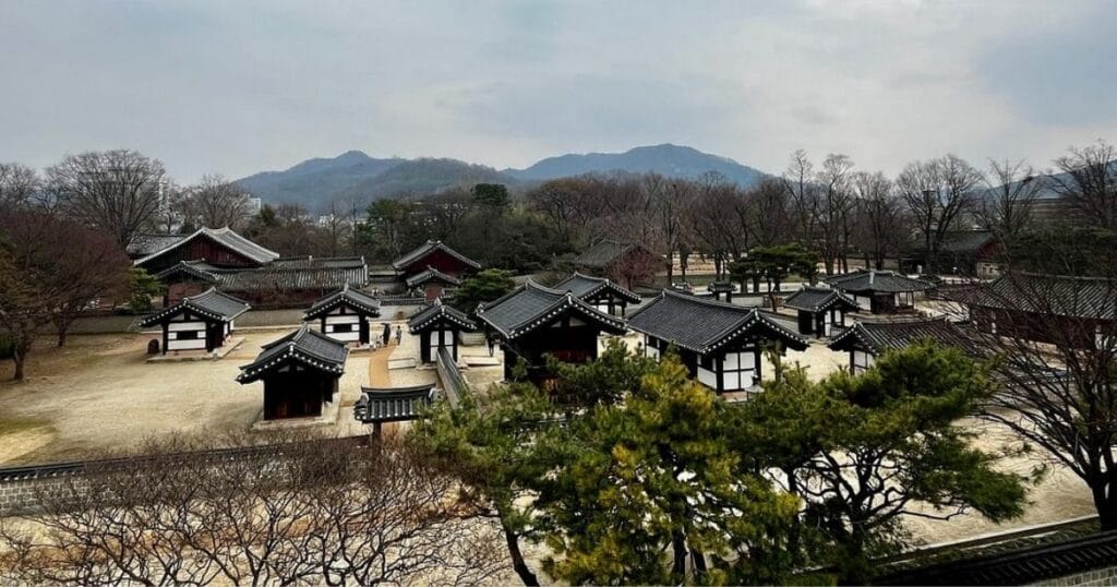 俯瞰韓屋村風景