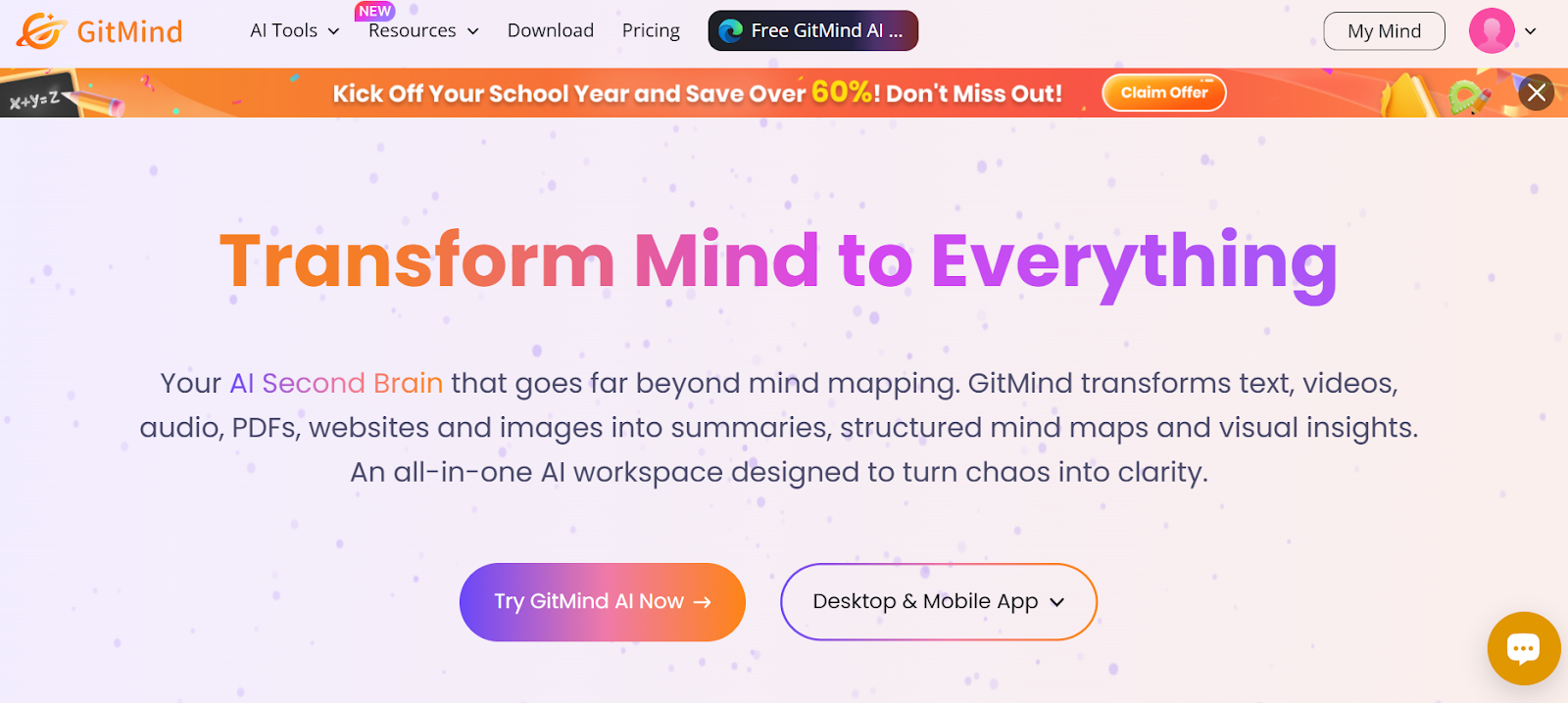 心智圖 AI 免費工具哪個好用?Xmind AI、Gitmind、MindMap AI 實測比較 8 gitmind 3