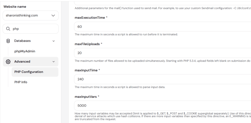 Wordfence 教學:WordPress 安全防護外掛完整安裝與設定指南 5 hostinger php configuration