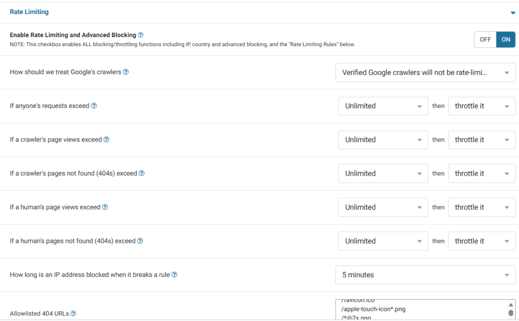 Wordfence 教學:WordPress 安全防護外掛完整安裝與設定指南 8 wordfence rate limiting