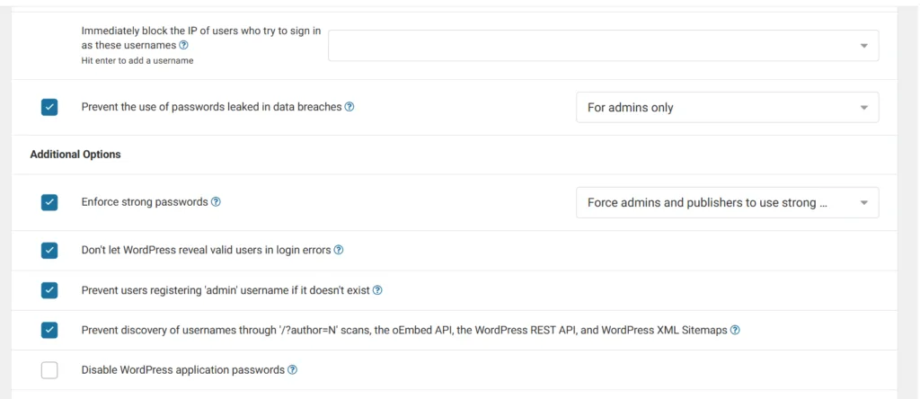 Wordfence 教學:WordPress 安全防護外掛完整安裝與設定指南 7 wordfence additional options