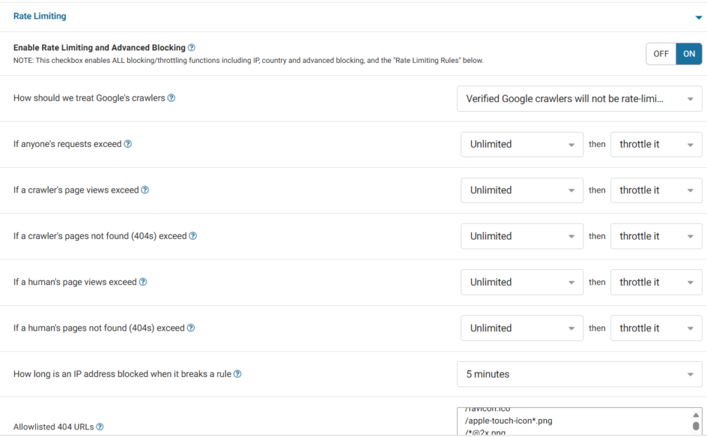 Wordfence 教學:WordPress 安全防護外掛完整安裝與設定指南 8 wordfence rate limiting