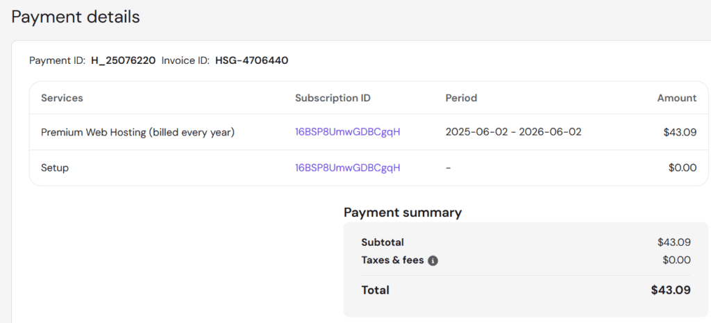 Hostinger vs hosting.com:CPU RAM 空間與Reddit評價完整比較 3 hostinger billing